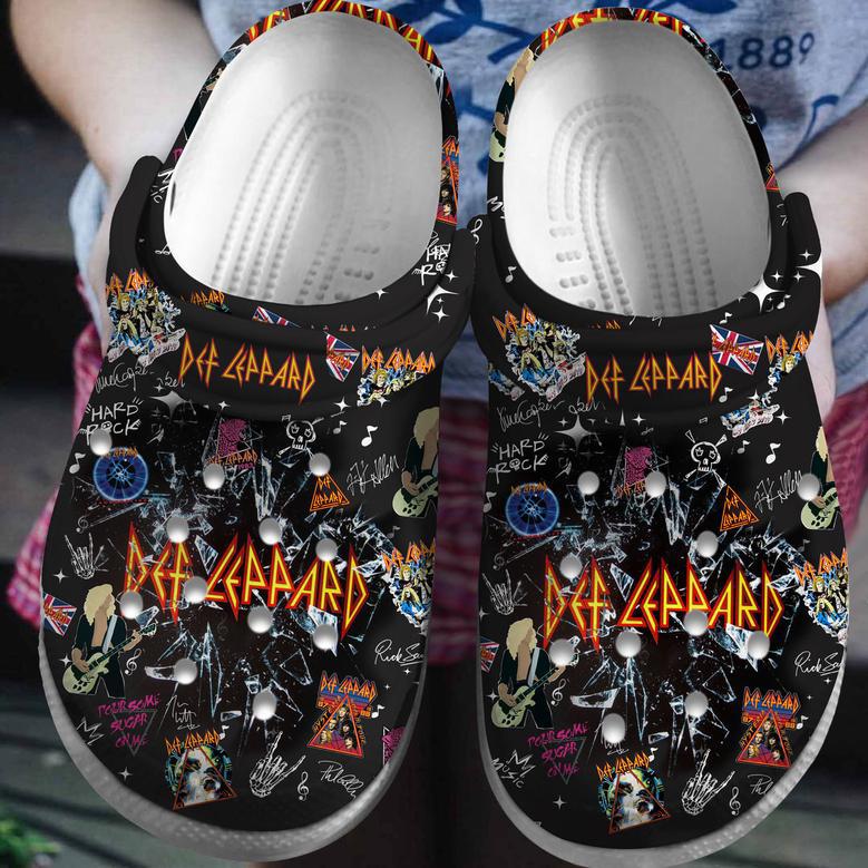 Def Leppard Music Crocs Crocband Clogs Shoes