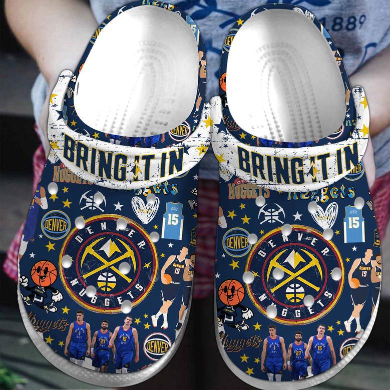 Denver Nuggets Nba Sport Crocs Crocband Clogs Shoes