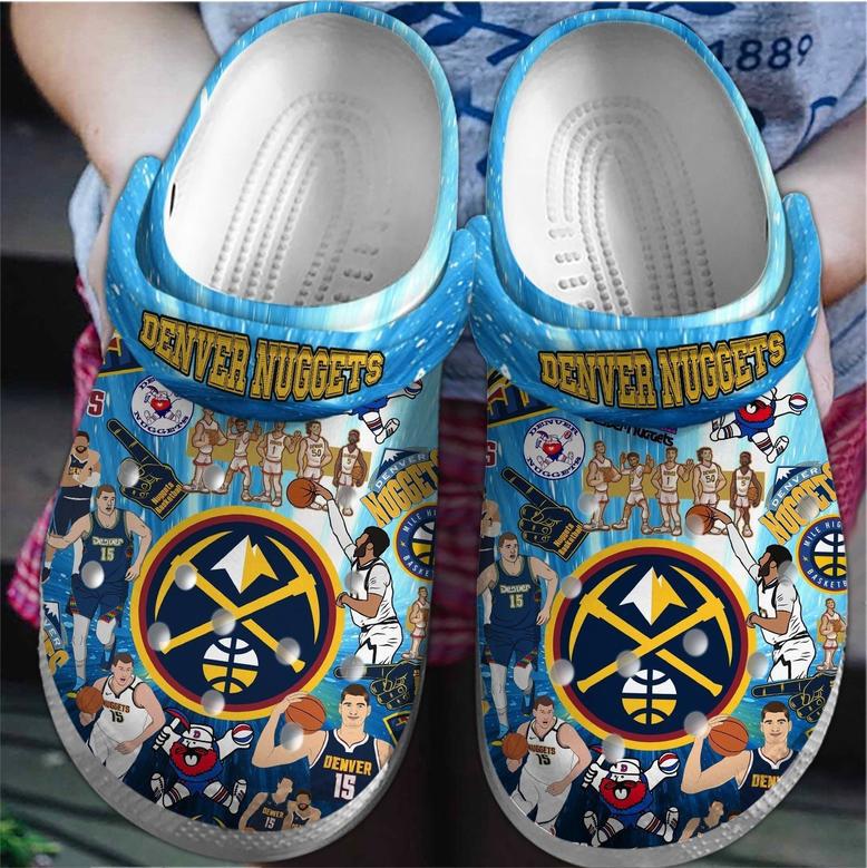 Denver Nuggets Nba Sport Crocs Crocband Clogs Shoes