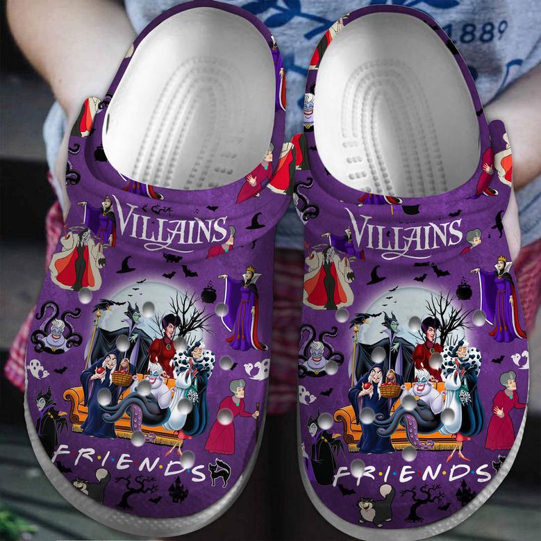 Disney Villains Cartoon Crocs Crocband Clogs Shoes