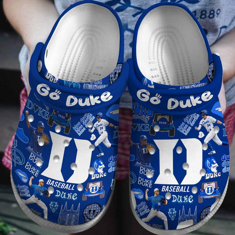 Duke Blue Devils Ncaa Sport Crocs Crocband Clogs Shoes