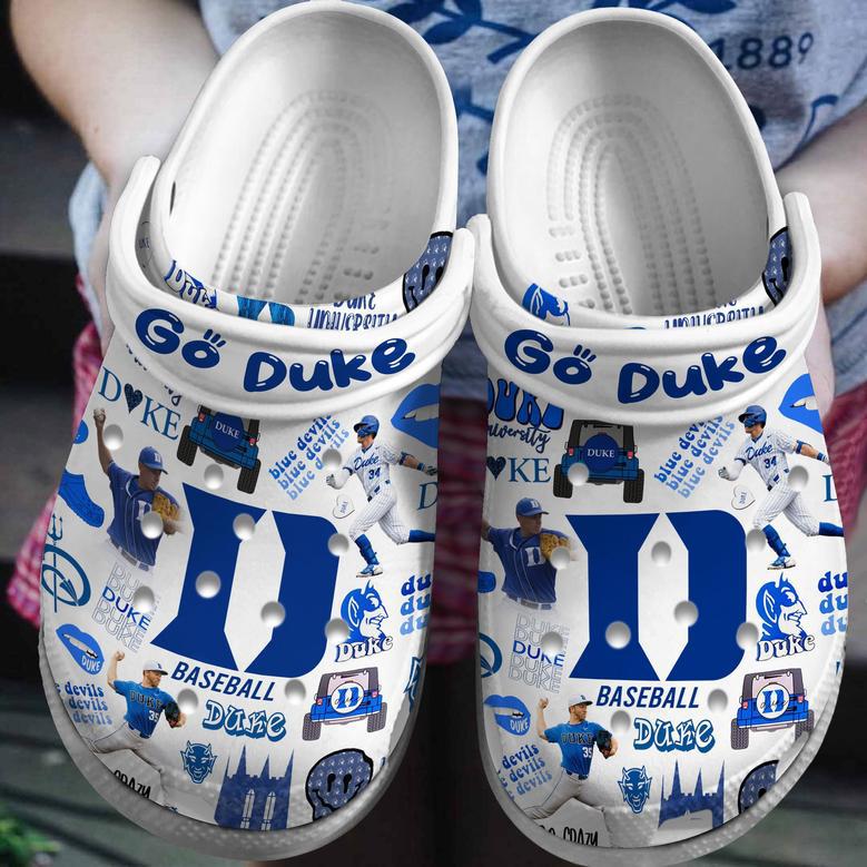 Duke Blue Devils Ncaa Sport Crocs Crocband Clogs Shoes