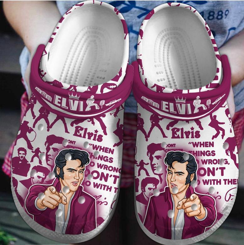 Elvis Presley Music Crocs Crocband Clogs Shoes