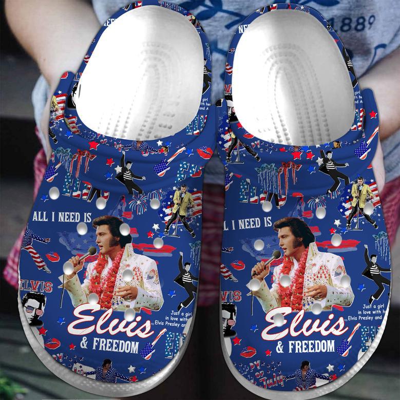 Elvis Presley Music Crocs Crocband Clogs Shoes