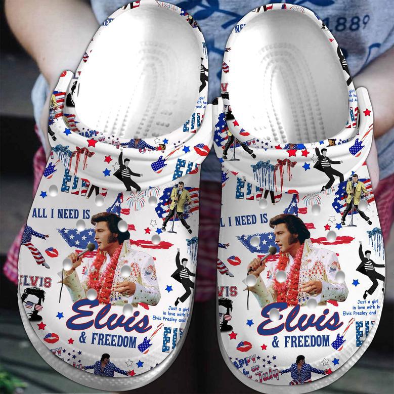 Elvis Presley Music Crocs Crocband Clogs Shoes