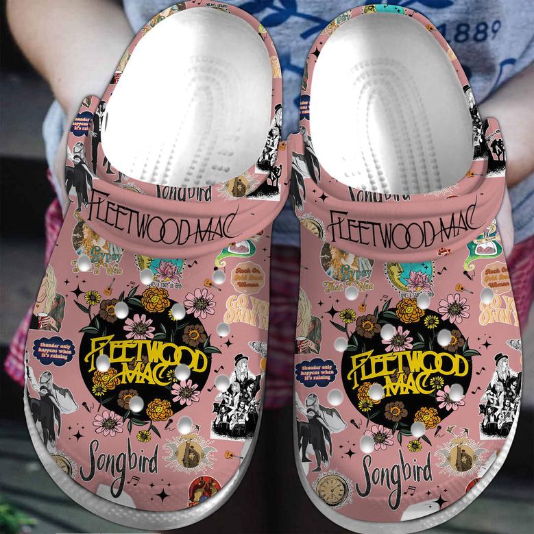 Fleetwood Mac Music Crocs Crocband Clogs Shoes