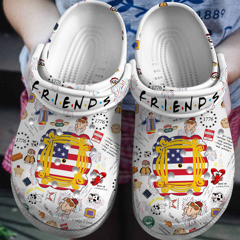 Friends Tv Series Crocs Crocband Clogs Shoes - Monsterry