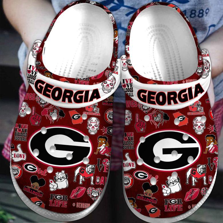 Georgia Bulldogs Ncaa Sport Crocs Crocband Clogs Shoes