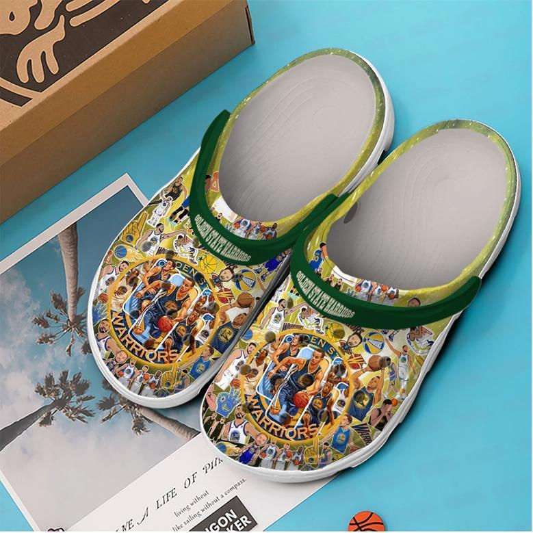 Golden State Warriors Nba Sport Crocs Crocband Clogs Shoes