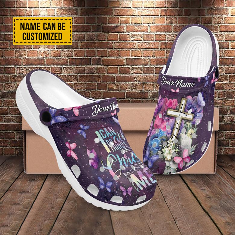 I Can Do All Things Through Christ Who Strengthens Me Customized Crocs Crocband Clogs Shoes Gift For Jesus Lovers