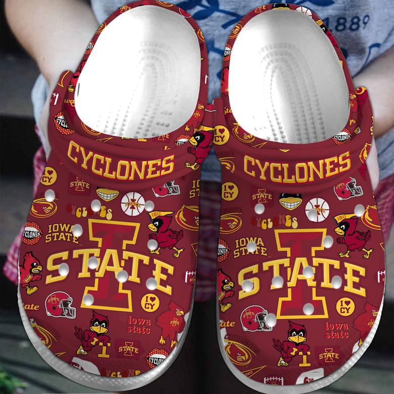 Iowa State Cyclones Ncaa Sport Crocs Crocband Clogs Shoes