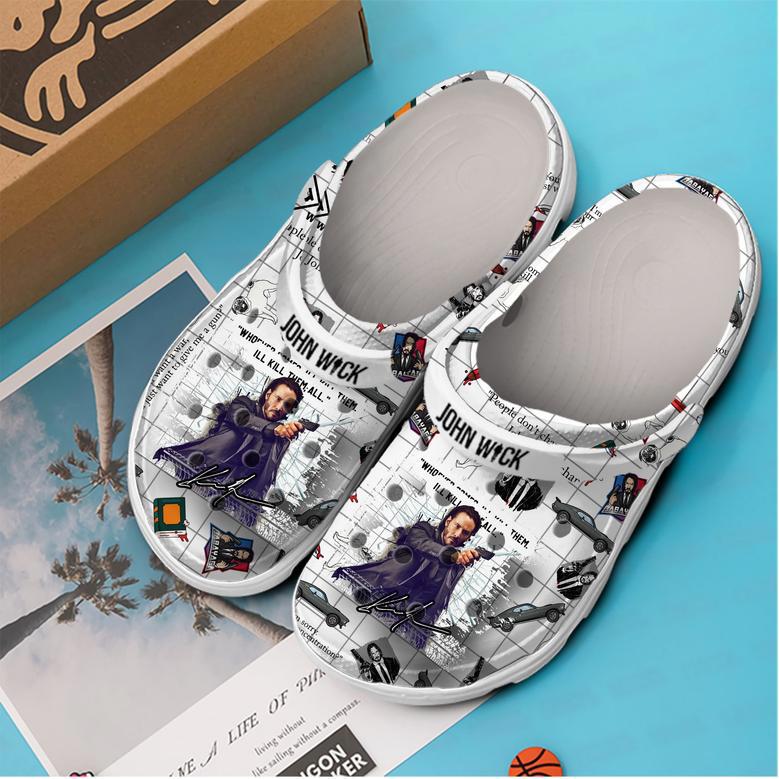 John Wick Movie Crocs Crocband Clogs Shoes