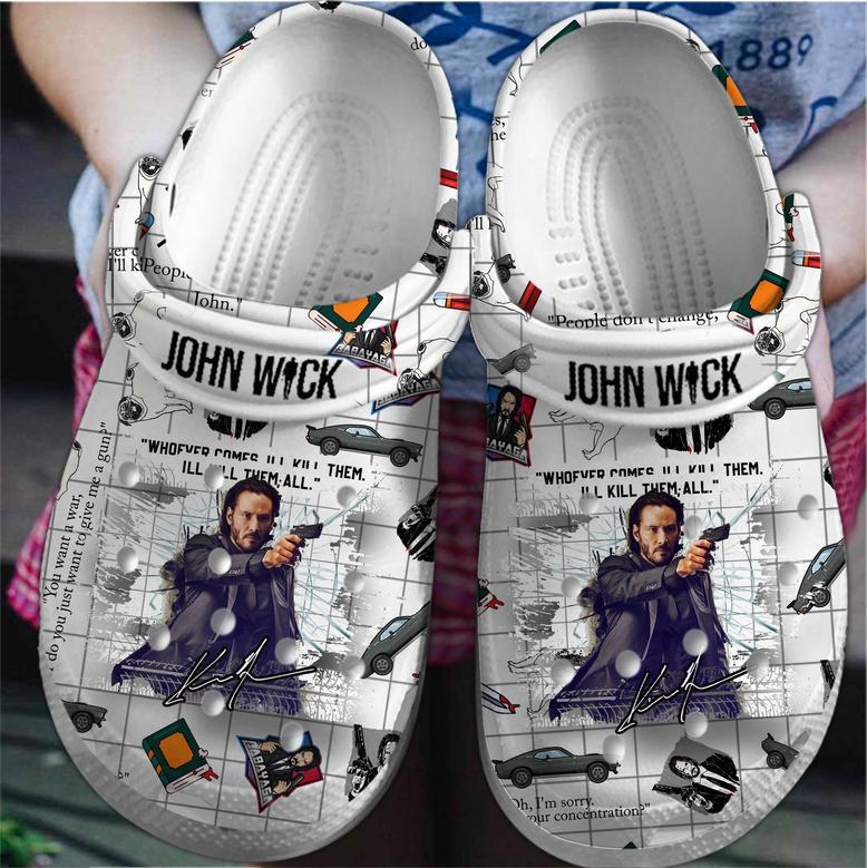 John Wick Movie Crocs Crocband Clogs Shoes