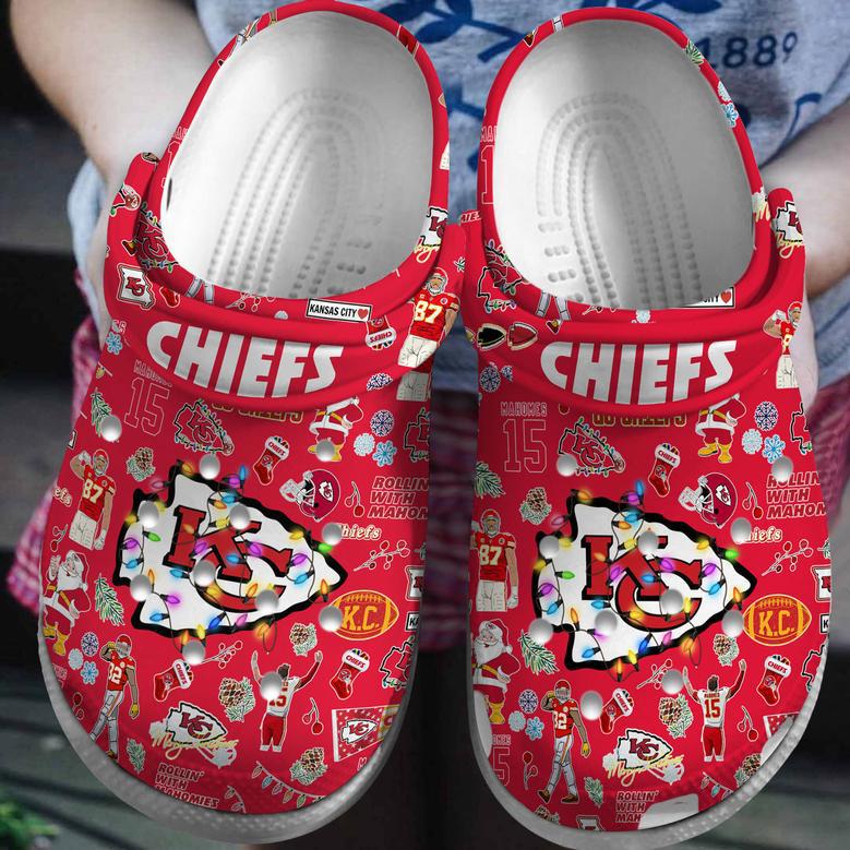 Kansas City Chiefs Nfl Sport Crocs Crocband Clogs Shoes