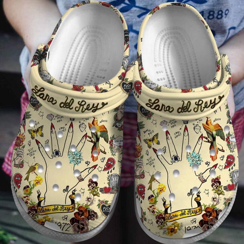 Lana Del Rey Music Crocs Crocband Clogs Shoes