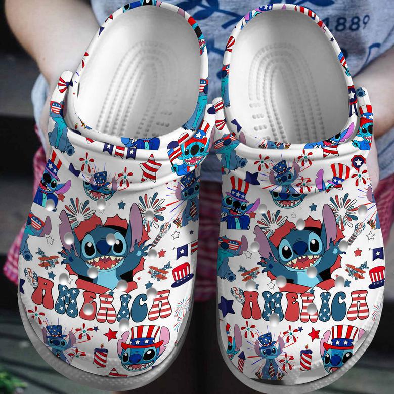 Lilo And Stitch Cartoom Crocs Crocband Clogs Shoes