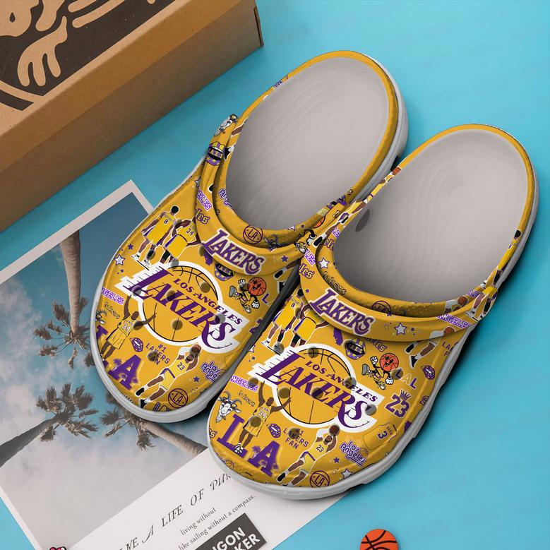 Los Angeles Lakers Nba Sport Crocs Crocband Clogs Shoes