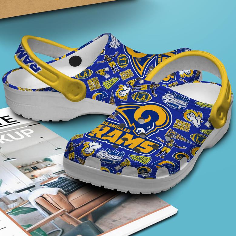 Los Angeles Rams Nfl Sport Crocs Crocband Clogs Shoes