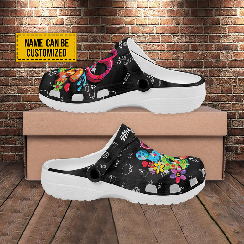 Love Art Teachers Customized Crocs Crocband Clogs Shoes