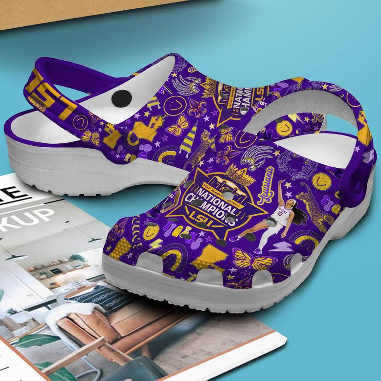 Lsu Tigers Ncaa Sport Crocs Crocband Clogs Shoes