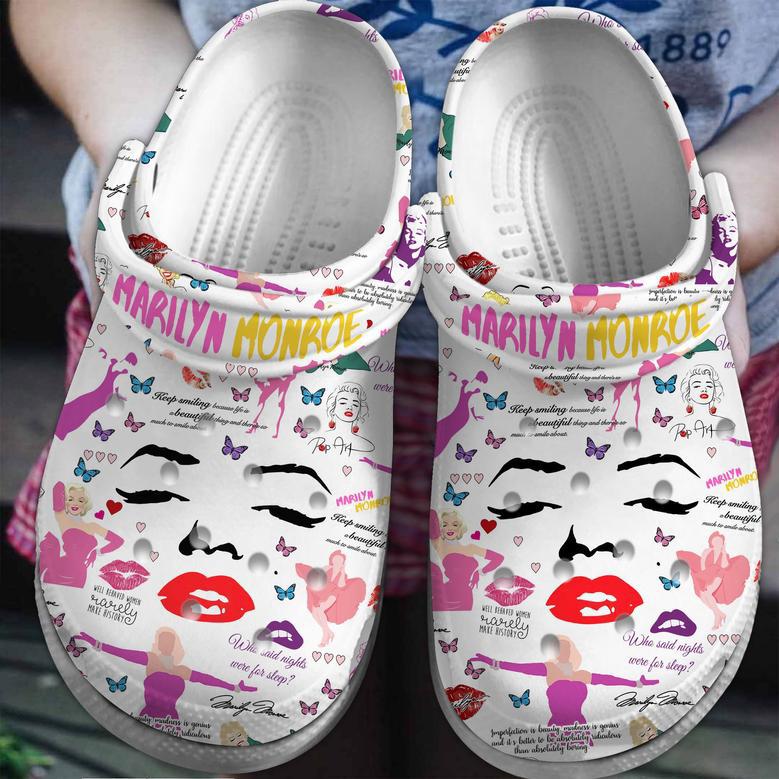 Marilyn Monroe Movie Crocs Crocband Clogs Shoes