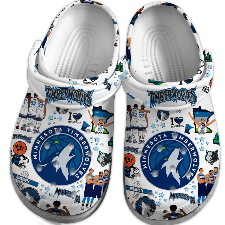 Minnesota Timberwolves Nba Sport Crocs Crocband Clogs Shoes