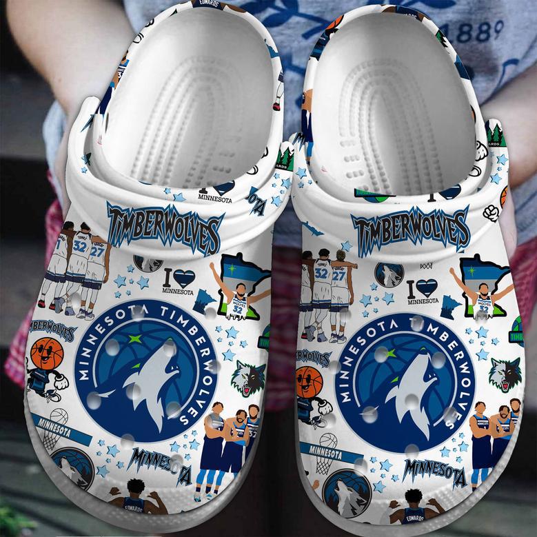 Minnesota Timberwolves Nba Sport Crocs Crocband Clogs Shoes