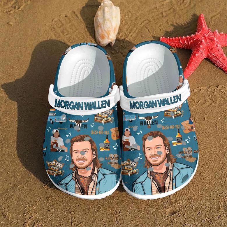 Morgan Wallen Music Crocs Crocband Clogs Shoes