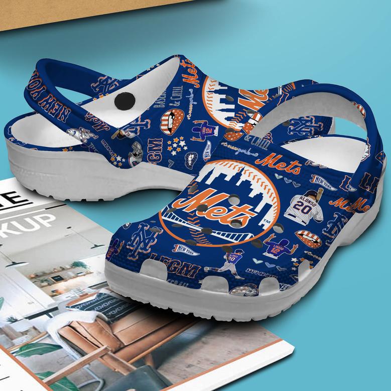 New York Mets Mlb Sport Crocs Crocband Clogs Shoes