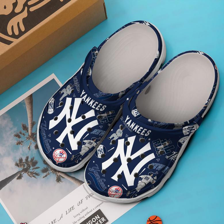 New York Yankees Mlb Sport Crocs Crocband Clogs Shoes