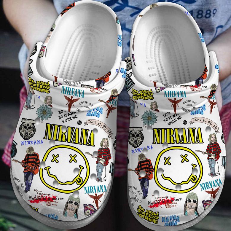 Nirvana Music Crocs Crocband Clogs Shoes