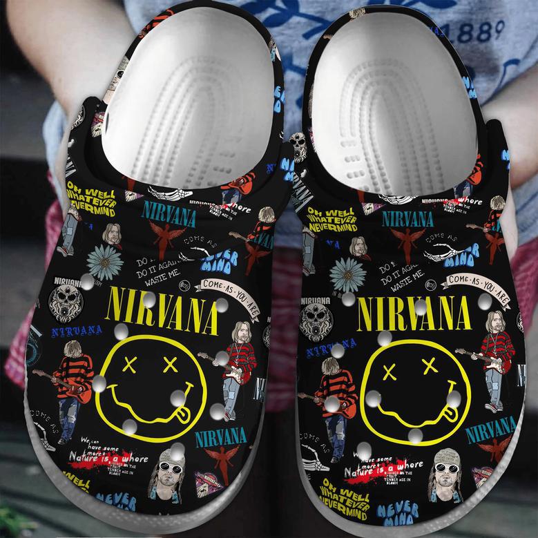 Nirvana Music Crocs Crocband Clogs Shoes