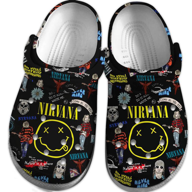 Nirvana Music Crocs Crocband Clogs Shoes