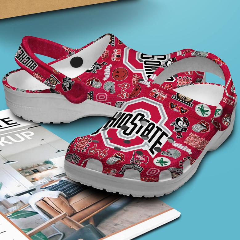 Ohio State Buckeyes Ncaa Sport Crocs Crocband Clogs Shoes