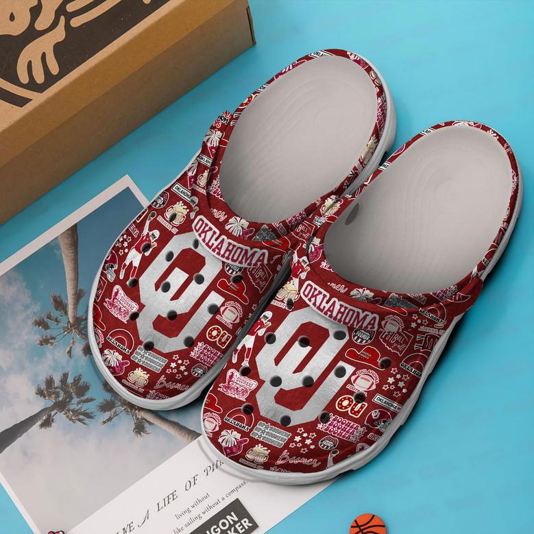 Oklahoma Sooners Ncaa Sport Crocs Crocband Clogs Shoes