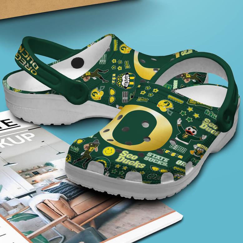 Oregon Ducks Ncaa Sport Crocs Crocband Clogs Shoes