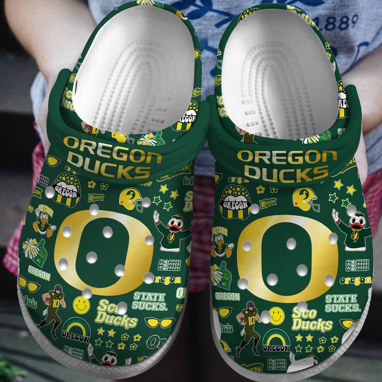 Oregon Ducks Ncaa Sport Crocs Crocband Clogs Shoes