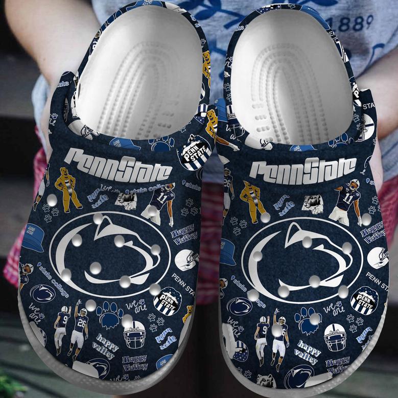 Penn State Nittany Lions Ncaa Sport Crocs Crocband Clogs Shoes