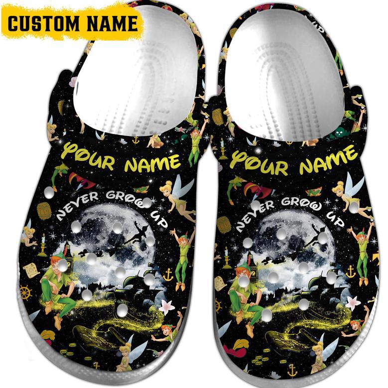 Peter Pan And Tinker Bell Cartoon Crocs Crocband Clogs Shoes