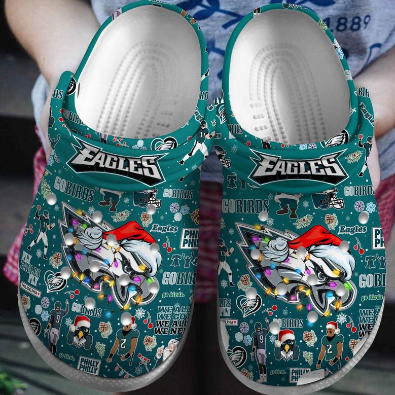 Philadelphia Eagles Nfl Sport Crocs Crocband Clogs Shoes