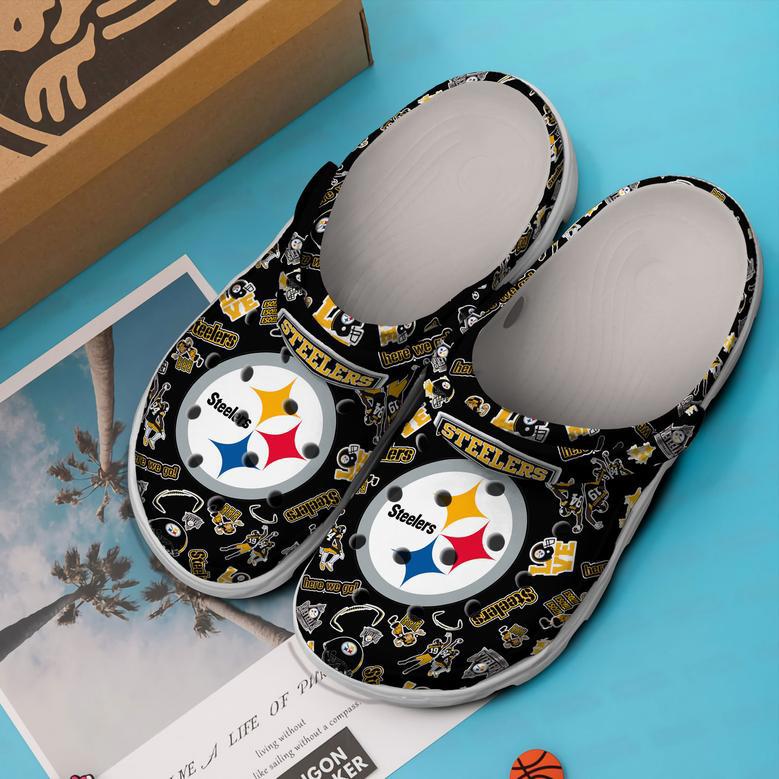 Pittsburgh Steelers Nfl Sport Crocs Crocband Clogs Shoes