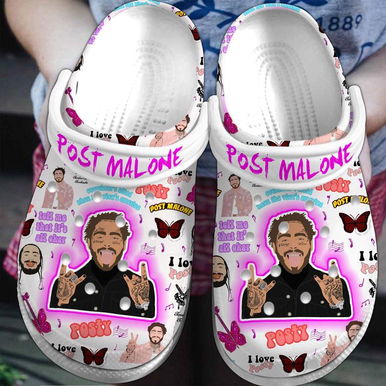 Post Malone Music Crocs Crocband Clogs Shoes