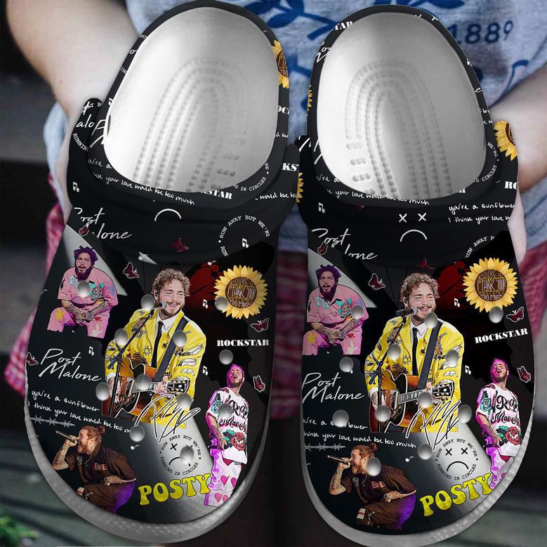 Post Malone Music Crocs Crocband Clogs Shoes