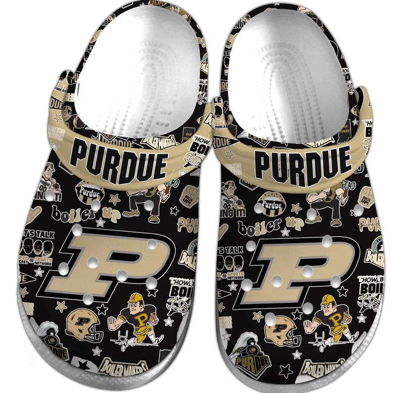 Purdue Boilermakers Ncaa Sport Crocs Crocband Clogs Shoes