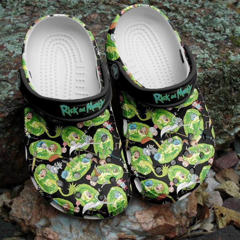 Rick And Morty Tv Series Crocs Crocband Clogs Shoes