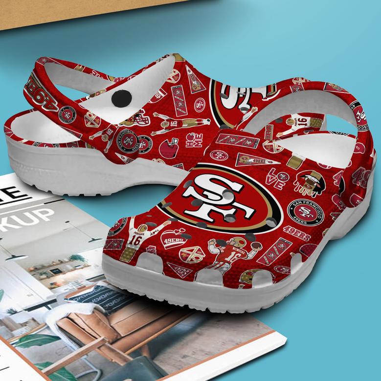 San Francisco 49Ers Nfl Sport Crocs Crocband Clogs Shoes