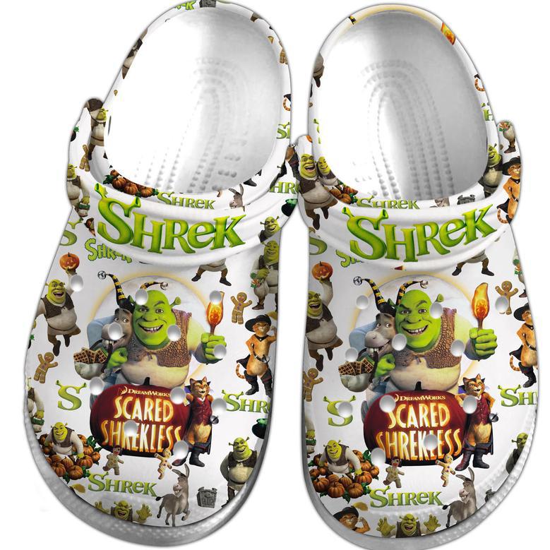 Shrek Cartoon Crocs Crocband Clogs Shoes