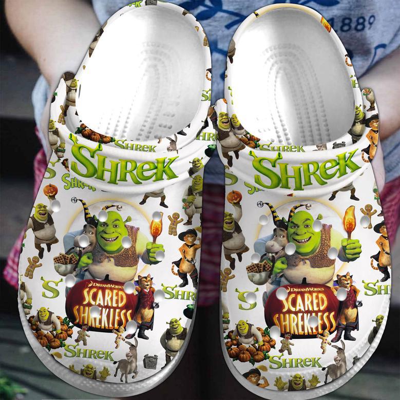 Shrek Cartoon Crocs Crocband Clogs Shoes