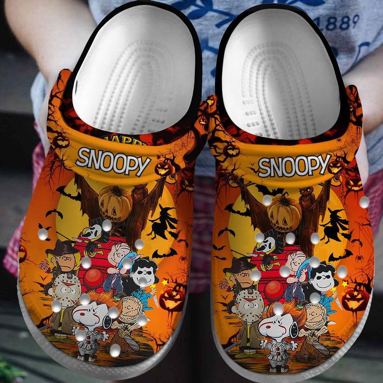 Snoopy Peanuts Cartoon Crocs Crocband Clogs Shoes