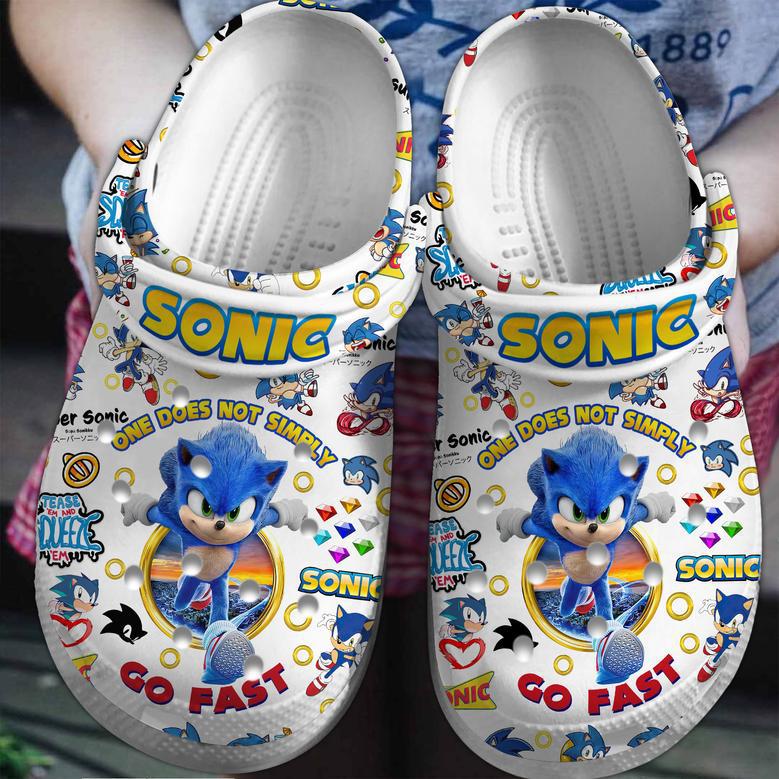 Sonic The Hedgehog Game Movie Crocs Crocband Clogs Shoes